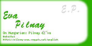 eva pilnay business card